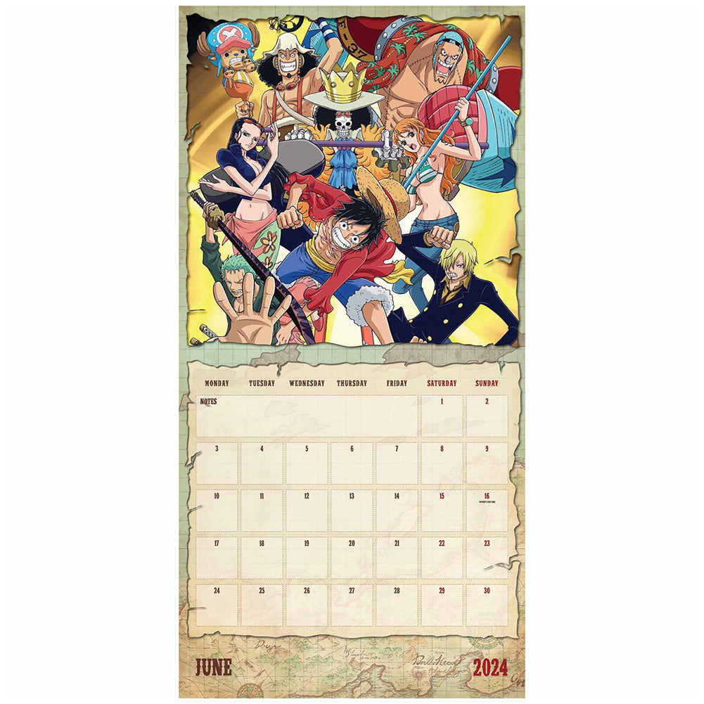 One Piece Square Calendar 2024