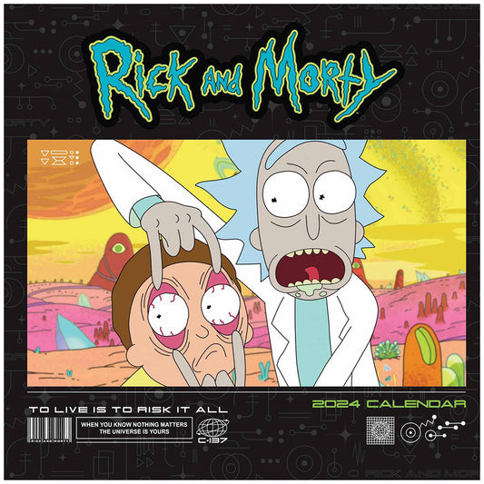 Rick And Morty Square Calendar 2024