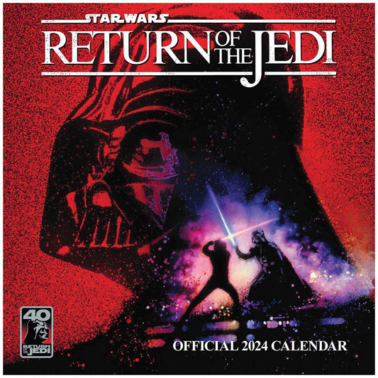 Star Wars: Return Of The Jedi Square Calendar 2024