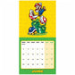 Super Mario Square Calendar 2024