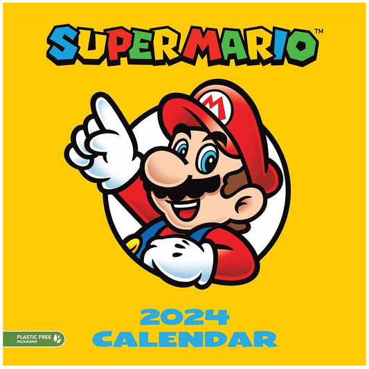 Super Mario Square Calendar 2024