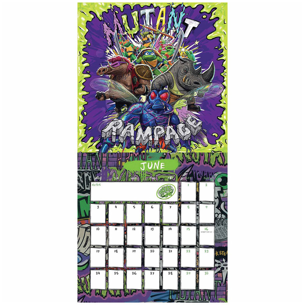 Teenage Mutant Ninja Turtles Square Calendar 2024