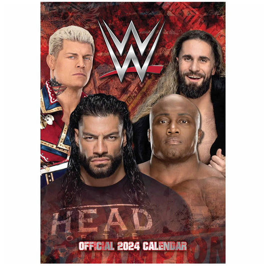 WWE メンズ A3 カレンダー 2024