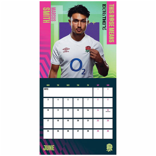 England RFU Square Calendar 2024