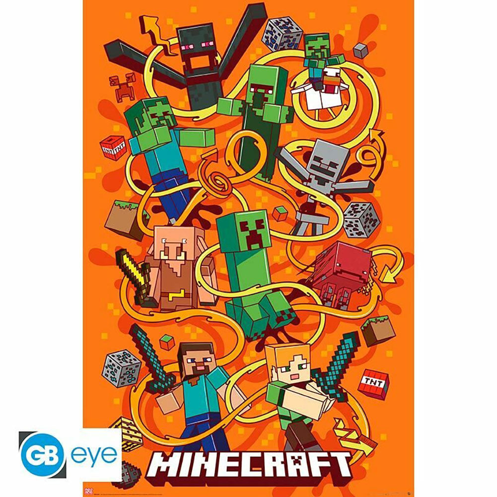 Minecraft Poster Swirls 180