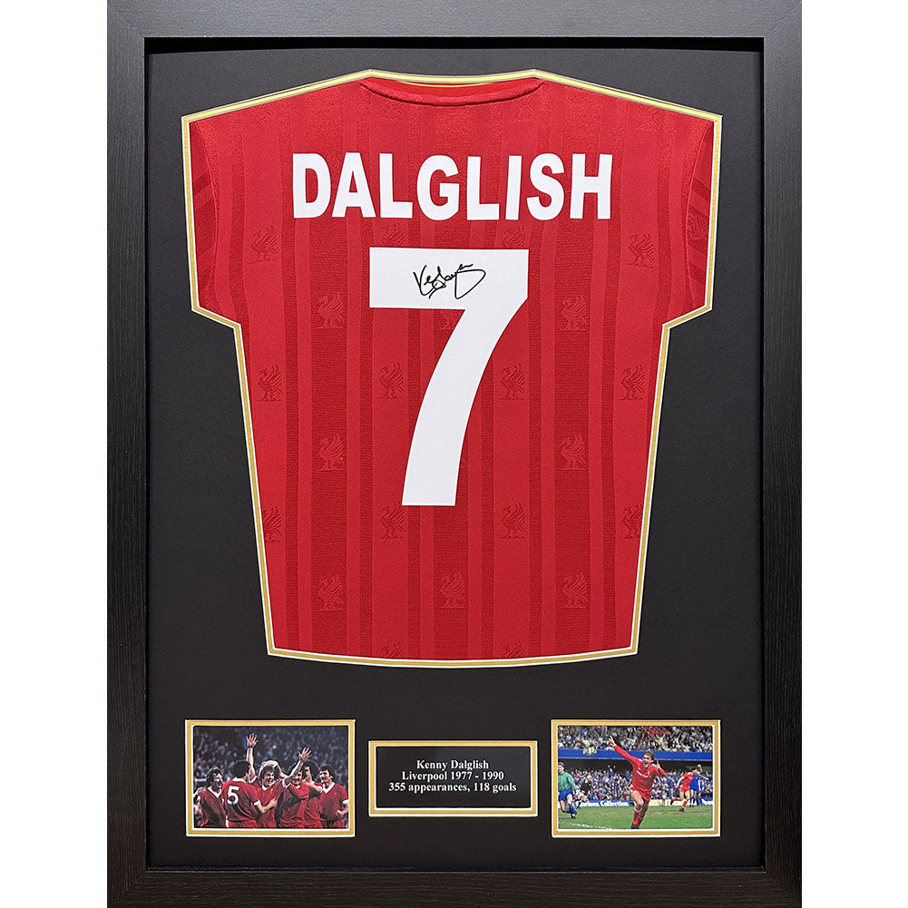 利物浦足球俱乐部 1986 年达格利什签名球衣（裱框）