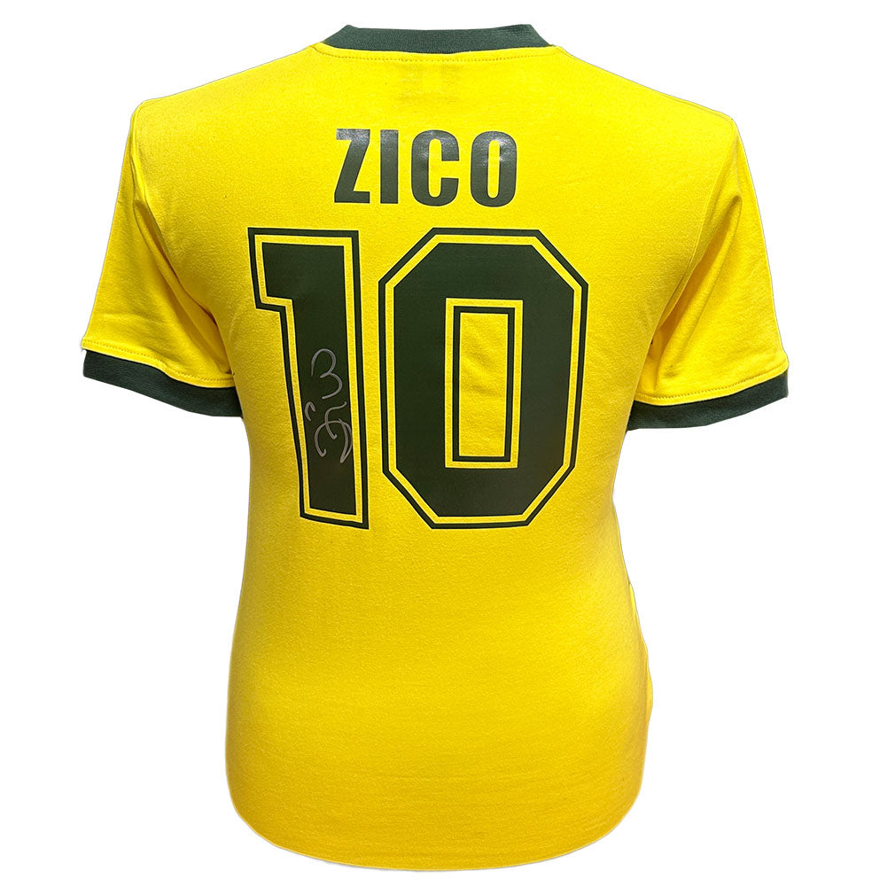 Brasil 1982 Zico Signed Shirt