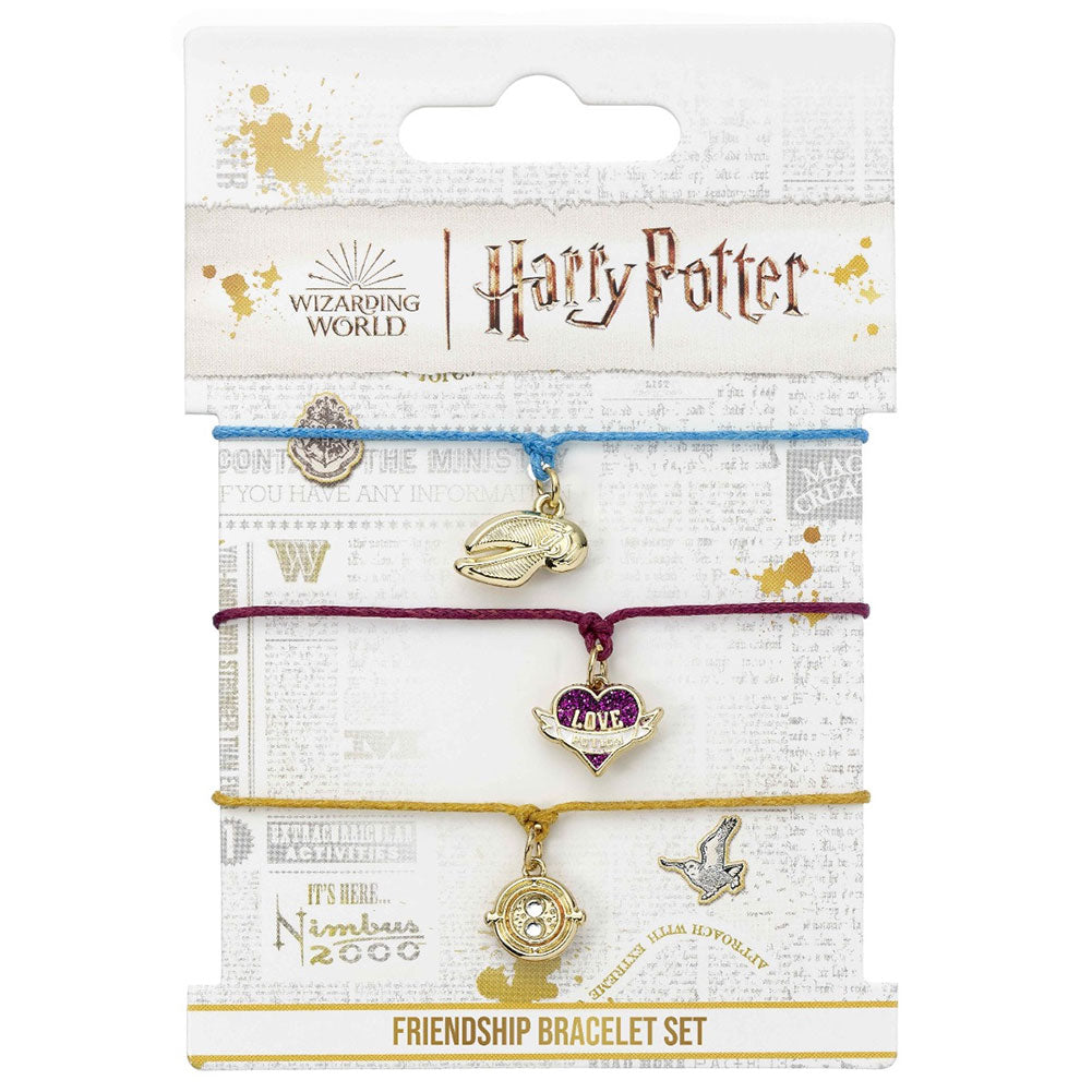 Harry Potter Friendship Bracelet Set Golden Snitch