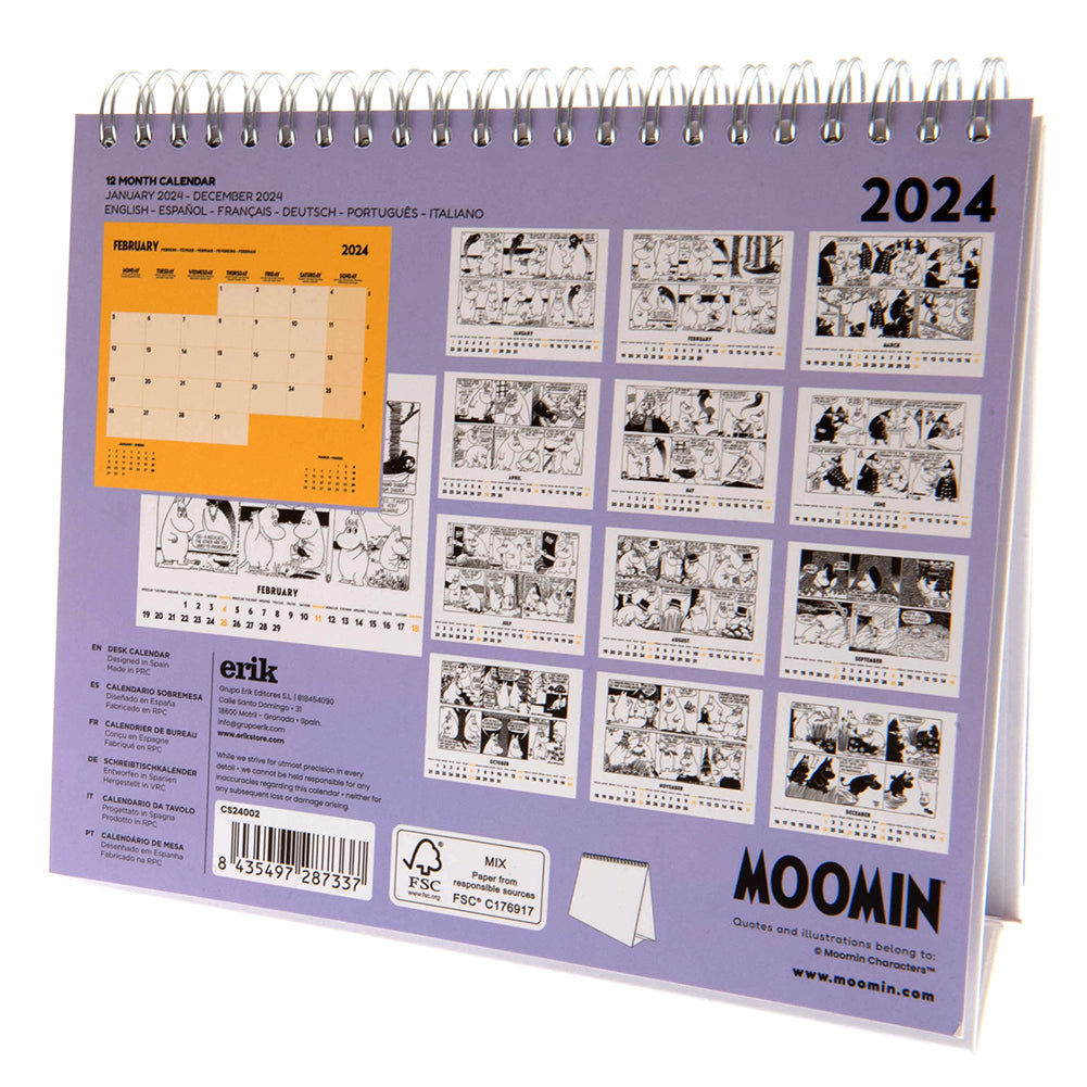 Moomin Desktop Calendar 2024