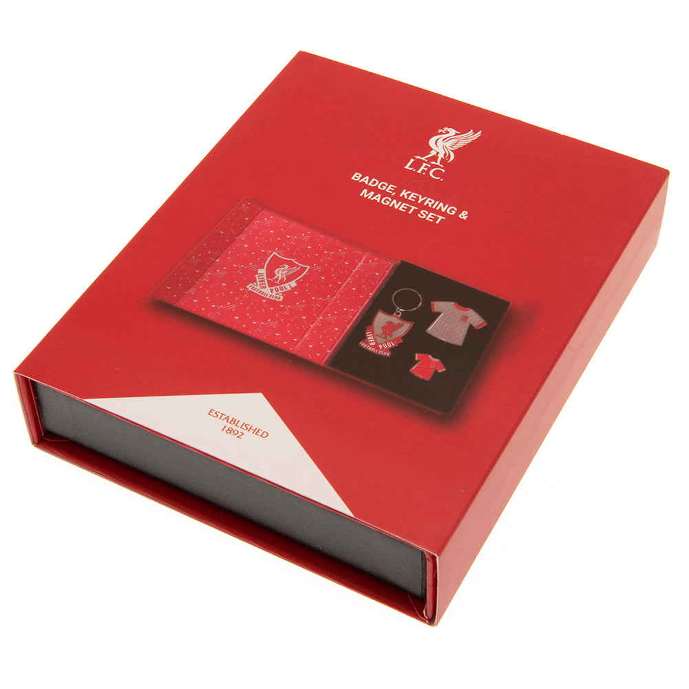Liverpool FC Heritage Badge, Keyring and Magnet Set
