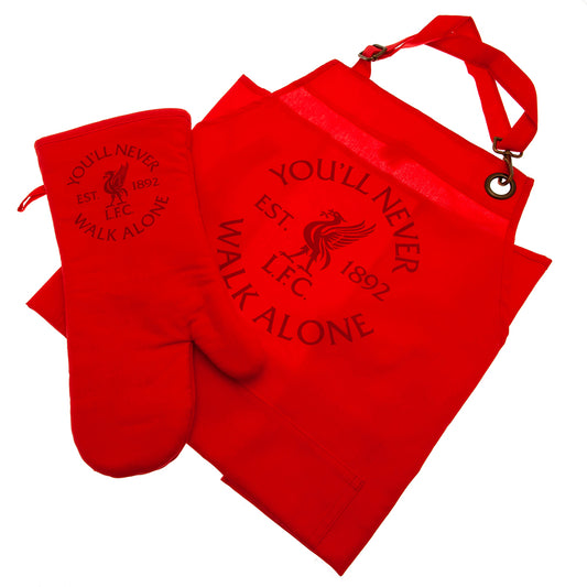 Liverpool FC Apron & Oven Glove Set