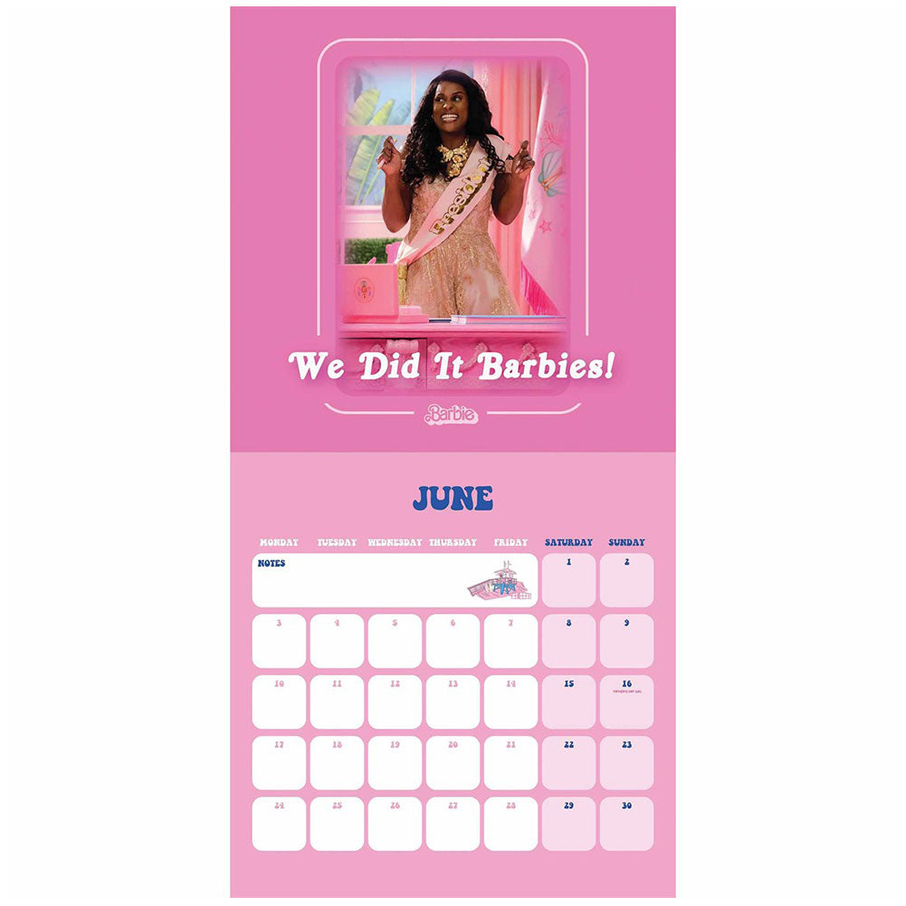 Barbie The Movie Square Calendar 2024