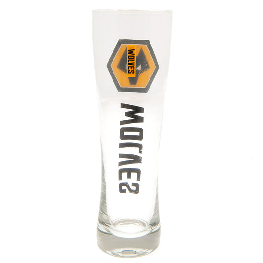 Wolverhampton Wanderers FC Tall Beer Glass
