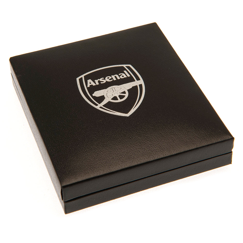 Arsenal FC Silver Plated Boxed Pendant GN