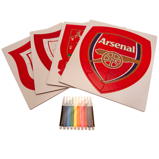 Arsenal FC Colour-In Crest Puzzle