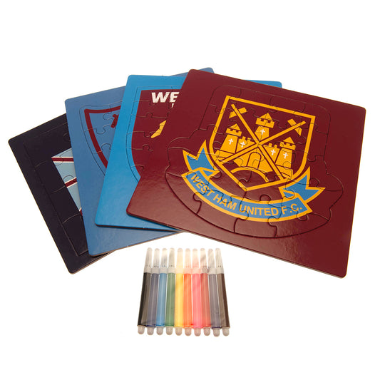 West Ham United FC Colour-In Crest Puzzle