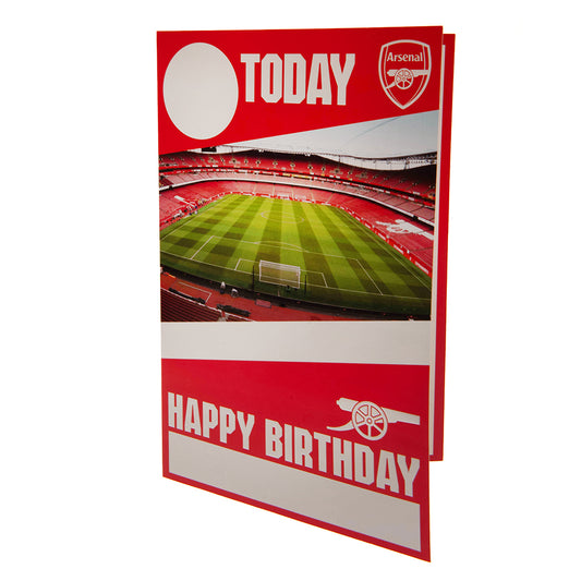 Arsenal FC Birthday Card With Stickers