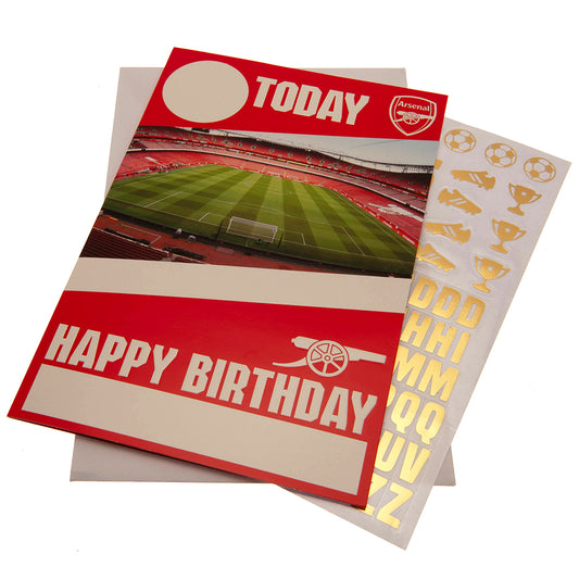 阿森纳足球俱乐部生日贺卡（带贴纸）