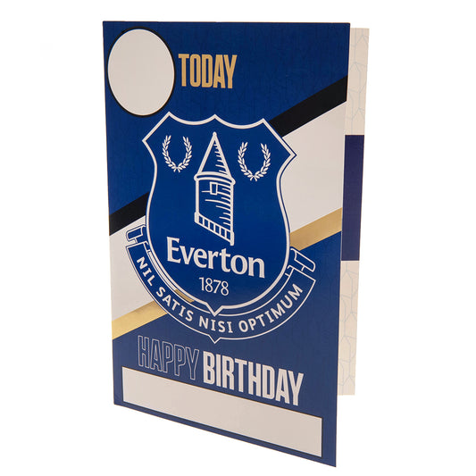 埃弗顿足球俱乐部生日贺卡（带贴纸）