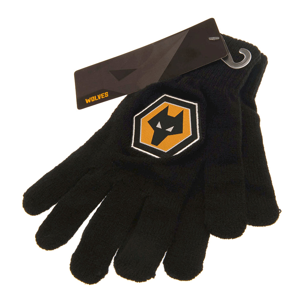 Wolverhampton Wanderers FC Knitted Gloves Junior