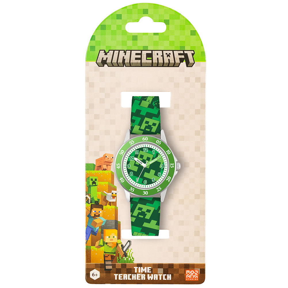 Minecraft Junior Time Teacher Watch Creeper