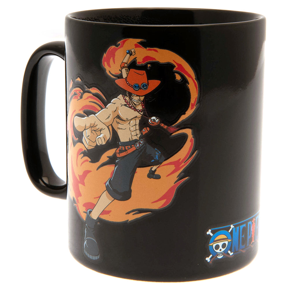 One Piece Heat Changing Mega Mug Luffy & Ace