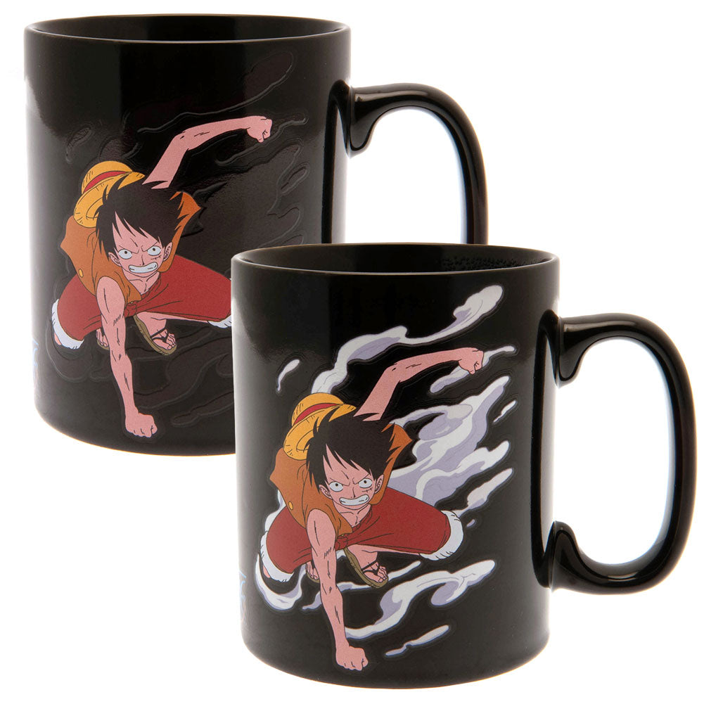 One Piece Heat Changing Mega Mug Luffy & Ace