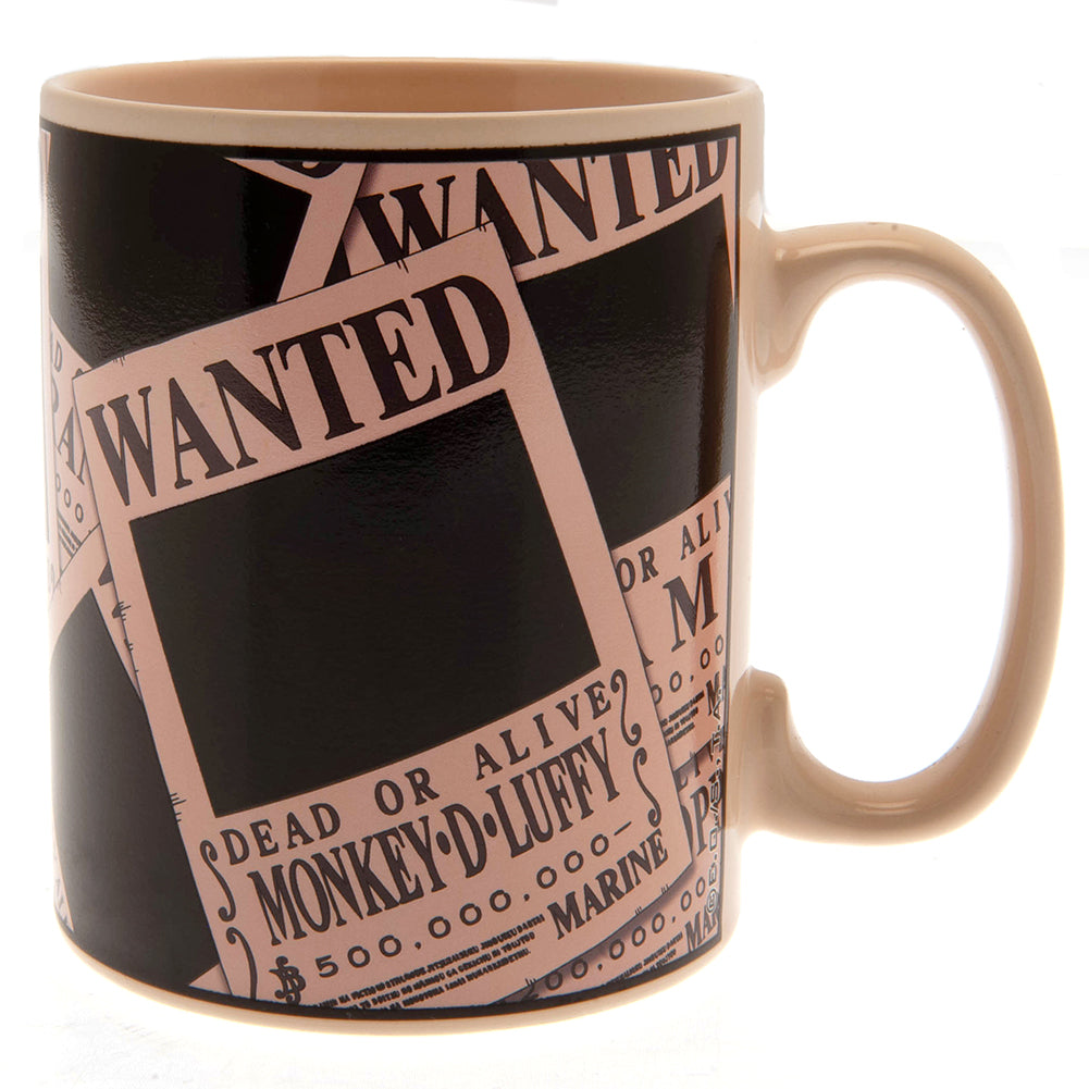 One Piece Luffy Wanted Poster 16oz Travel Mug