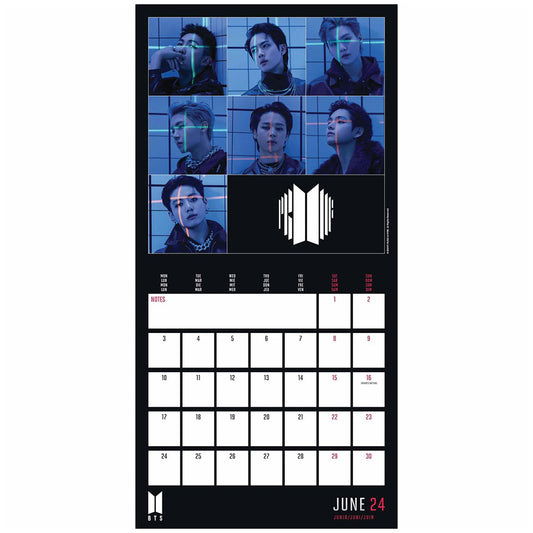 BTS Square Calendar 2024