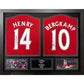 Arsenal FC Bergkamp & Henry Signed Shirts (Dual Framed)